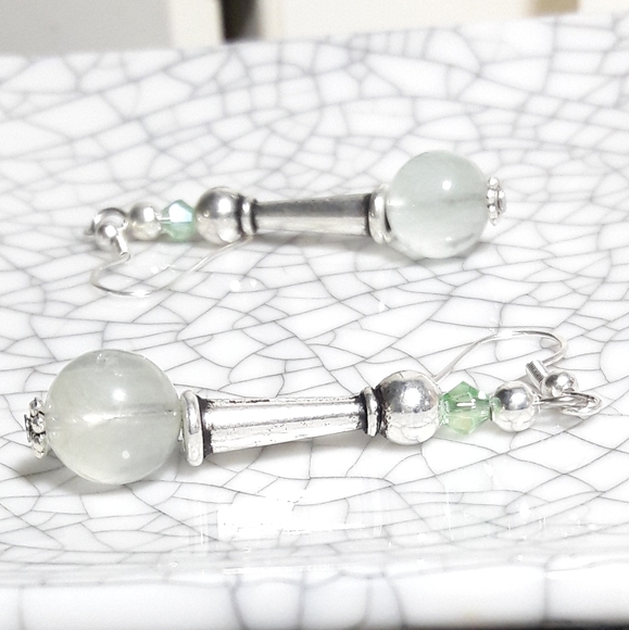 BohemiaLiz earrings Artisan Handmade, Gemstones, Rare/Vinted Glass, Lucky Scoop - Picture 9 of 12